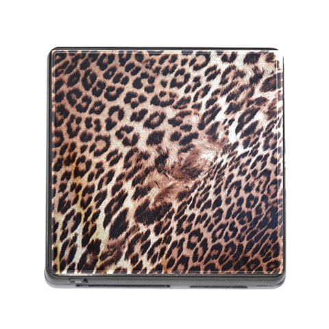 Exotic Leopard Print Memory Card Reader with Storage (Square) from UrbanLoad.com Front