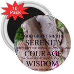 Serenity Prayer Roses 3  Magnet (10 pack)