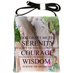 Serenity Prayer Roses Shoulder Sling Bag