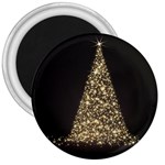 Christmas Tree Sparkle Jpg Large Magnet (Round)