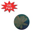  Daisy Blue 1  Mini Button (100 pack) 
