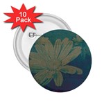  Daisy Blue 2.25  Button (10 pack)