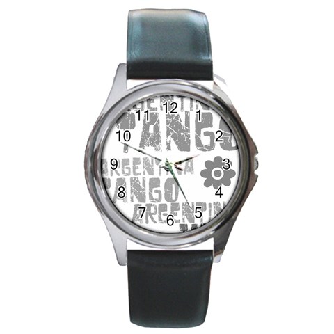 Argentina tango Round Metal Watch from UrbanLoad.com Front