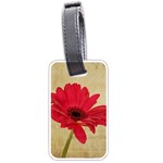 Red Gerbera Luggage Tag (one side)