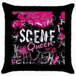 Scene Queen Throw Pillow Case (Black)
