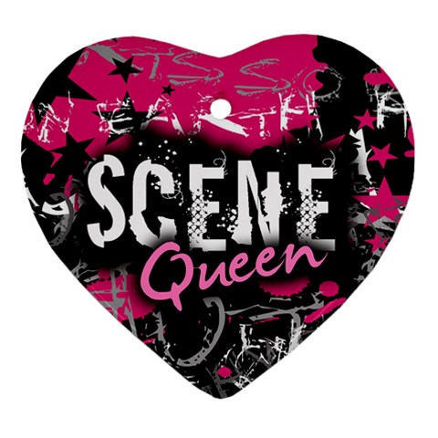 Scene Queen Heart Ornament (Two Sides) from UrbanLoad.com Front
