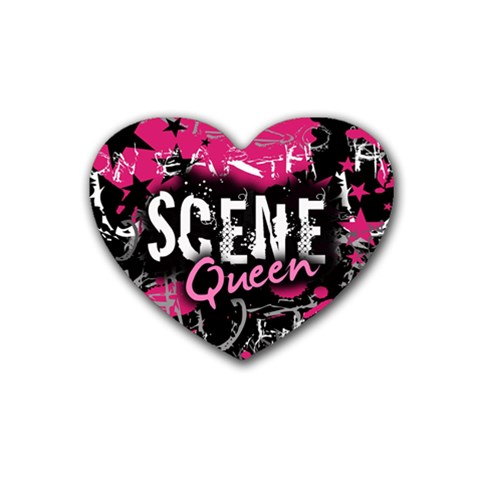 Scene Queen Rubber Coaster (Heart) from UrbanLoad.com Front