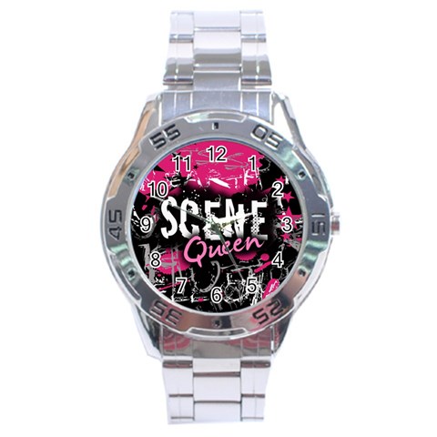 Scene Queen Stainless Steel Analogue Men’s Watch from UrbanLoad.com Front