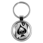 Ace And Skull Key Chain (Round)
