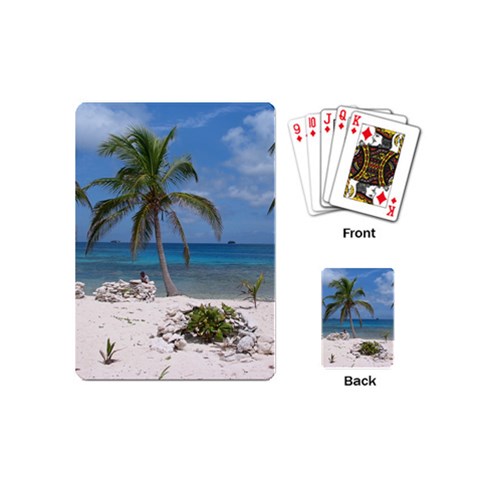 Exotic Beach Playing Cards (Mini) from UrbanLoad.com Back
