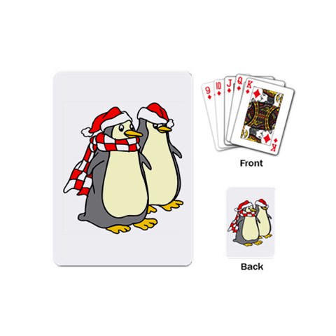 Penguins Playing Cards (Mini) from UrbanLoad.com Back