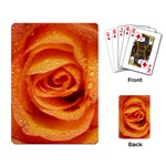 Peach Rose Playing Cards Single Design