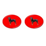 Rottweiler Dog Cufflinks (Oval)
