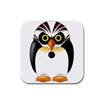Hollowfied Penguin Rubber Square Coaster (4 pack)