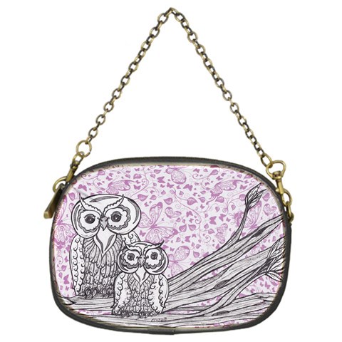 Owls and Butterflies 2 Chain Purse (One Side) from UrbanLoad.com Front