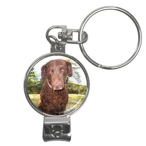 Curly Coated Retriever Dog Nail Clippers Key Chain from UrbanLoad.com Front