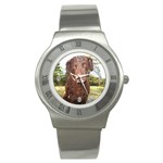 Curly Coated Retriever Dog Stainless Steel Watch