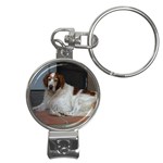 Irish Red And White Setter Dog Nail Clippers Key Chain