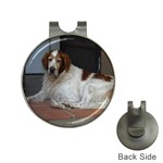 Irish Red And White Setter Dog Golf Ball Marker Hat Clip