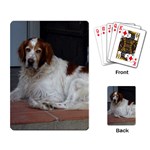 Irish Red And White Setter Dog Playing Cards Single Design
