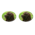 Irish Water Spaniel Dog Cufflinks (Oval)