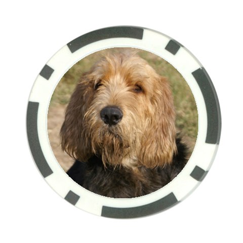 Otterhound Dog Poker Chip Card Guard from UrbanLoad.com Front