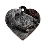 Scottish Deerhound Dog Dog Tag Heart (One Side)