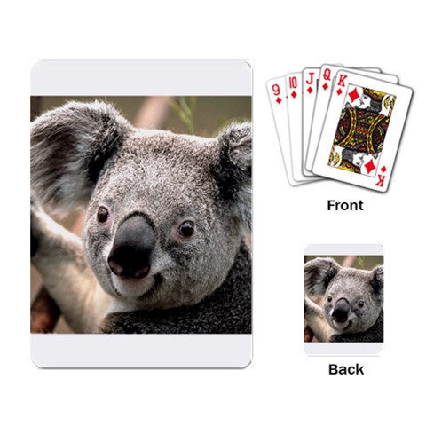 Koala Playing Cards Single Design from UrbanLoad.com Back