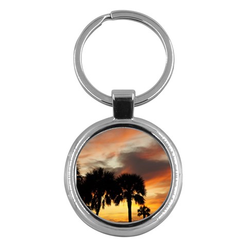Tropical Vacation Key Chain (Round) from UrbanLoad.com Front