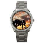 Tropical Vacation Sport Metal Watch