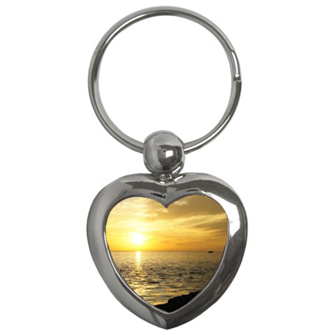 Yellow Sky Key Chain (Heart) from UrbanLoad.com Front