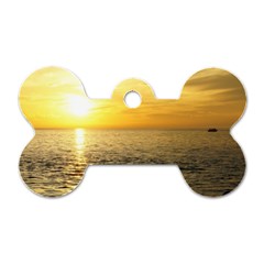 Yellow Sky Dog Tag Bone (Two Sides) from UrbanLoad.com Front