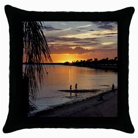 Smoky Joes Throw Pillow Case (Black) from UrbanLoad.com Front