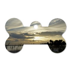 Beach Volleyball Dog Tag Bone (Two Sides) from UrbanLoad.com Front