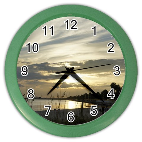 Beach Volleyball Color Wall Clock from UrbanLoad.com Front