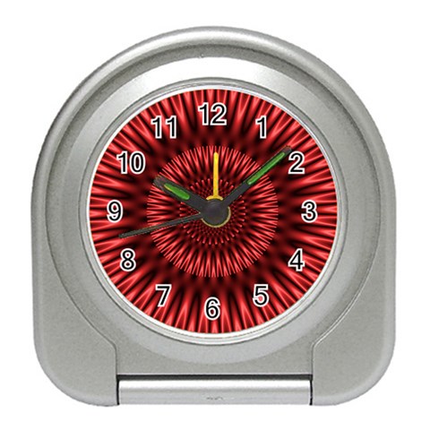 Red Lagoon Travel Alarm Clock from UrbanLoad.com Front
