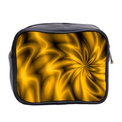 Golden Swirl Mini Toiletries Bag (Two Sides) from UrbanLoad.com Back