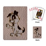 Leather-Look Dog Playing Cards Single Design