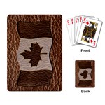 Leather-Look Canada Playing Cards Single Design