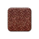 Just Leopard Rubber Square Coaster (4 pack)