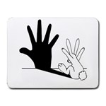 Rabbit Hand Shadow Small Mouse Pad (Rectangle)
