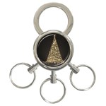 Christmas Tree Sparkle Jpg 3-Ring Key Chain