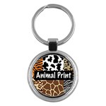 Animal Print	 Key Chain (Round)