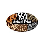 Animal Print	 Sticker (Oval)