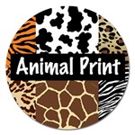 Animal Print	 Magnet 5  (Round)