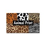 Animal Print	 Sticker Rectangular (10 pack)
