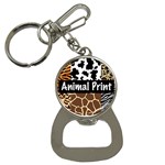 Animal Print	 Bottle Opener Key Chain