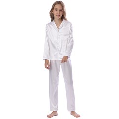 Kids  Satin Long Sleeve Pajamas Set