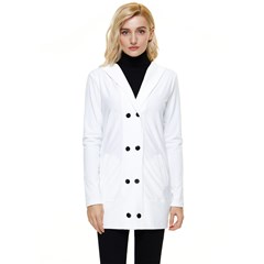 Button Up Hooded Coat 