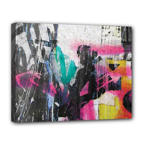 Graffiti Grunge Canvas 14  x 11  (Stretched) from UrbanLoad.com
